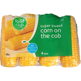 Food Club Corn On The Cob, Super Sweet