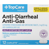 Topcare Anti-diarrheal/anti-­gas, Multi-symptom Relief, Caplets