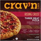 Crav'n Flavor Three Meat Pepperoni, Sausage & Beef Topping Rising Crust Pizza
