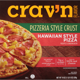 Crav'n Flavor Pizza, Pizzeria Style Crust, Hawaiian Style, Pineapple & Canadian Bacon