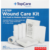 Topcare New Wound Care Kit, 3-step