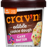Crav'n Flavor Cookie Dough, Edible, Cake Batter