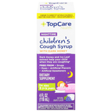 Topcare New Cough Syrup With Dark Honey, Nighttime, Natural Grape Flavor, Children's