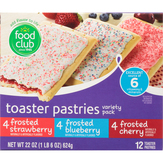 Food Club Toaster Pastries, Variety Pack
