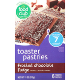 Food Club Toaster Pastries, Frosted Chocolate Fudge