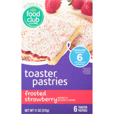 Food Club Frosted Strawberry Toaster Pastries