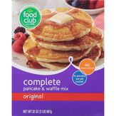 Food Club Pancake & Waffle Mix, Original, Complete