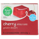 Food Club Cherry Gelatin Dessert