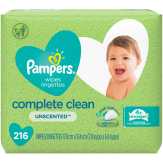 Pampers Complete Clean Unscented Wipes, Baby-clean