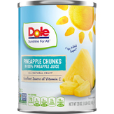 Dole  Pineapple Chunks In 100% Pineapple Juice