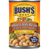 Bush's Best White Chili Beans Great Northern Beans In A Mild Chili Sauce