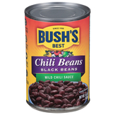 Bush's Best Black Beans, Mild Chili Sauce, Chili Beans