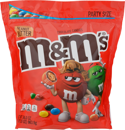 M&M's Chocolate Candies, Peanut Butter, Party Size, Search