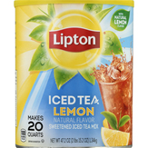 Lipton Iced Tea Mix, Sweetened, Lemon