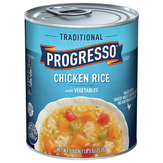 Progresso Soup, Chicken Rice With Vegetables, Traditional