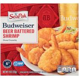 Seapak New Budweiser Oven Crunchy Beer Battered Shrimp