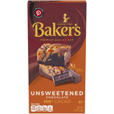 Baker's Baking Bar, Premium, Chocolate, Unsweetened, 100% Cacao