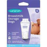 Lansinoh Storage Bags, Breastmilk, Presterilized