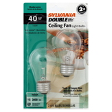Sylvania Light Bulbs, Ceiling Fan, A15, Clear, 40 Watts