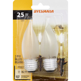Sylvania Light Bulbs, Indoor/outdoor, Standard Base B10, 25 Watts