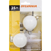 Sylvania Light Bulbs, Indoor, Small Base G16.5, 25 Watts
