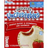Smucker's Sandwiches, Peanut Butter & Strawberry Jam