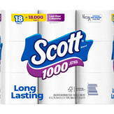 Scott Bathroom Tissue, Unscented, One-ply