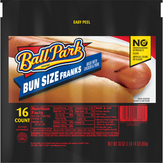 Ball Park Ball Park Bun Length Hot Dogs, Classic, 16 Count