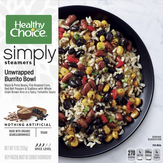 Healthy Choice Burrito Bowl, Unwrapped, Simply Steamers