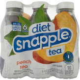 Snapple Tea, Zero Sugar, Peach, 6 Pack