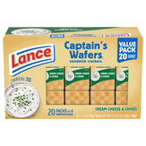 Lance Sandwich Crackers, Cream Cheese & Chives, 20 Pack, Value Pack