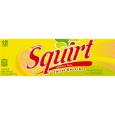 Squirt Soda, Caffeine Free, Grapefruit, 12 Pack