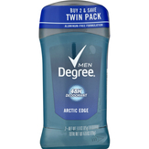 Degree Men New Deodorant, Arctic Edge, Twin Pack