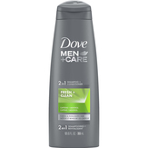 Dove Men+care Men's Shampoo + Conditioner, 2 In 1, Fresh + Clean