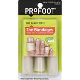 Profoot Toe Bandages, With Aloe, One Size