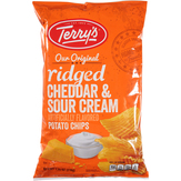 Terry's Potato Chips, Ridged, Cheddar & Sour Cream, Our Original