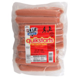 Lay Meats Quikstarts, Hickory Smoked Bun Length Franks