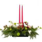  White Christmas, Holiday Floral Centerpiece