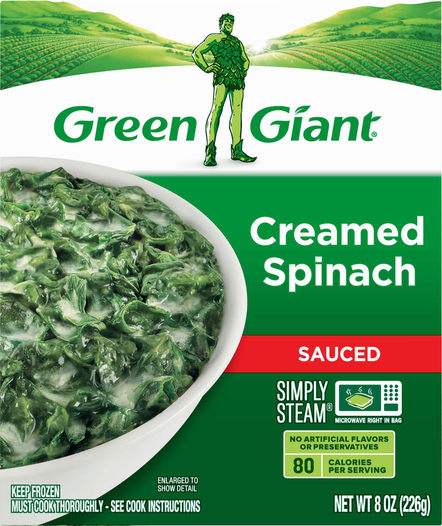 Green Giant Creamed Spinach Sauced