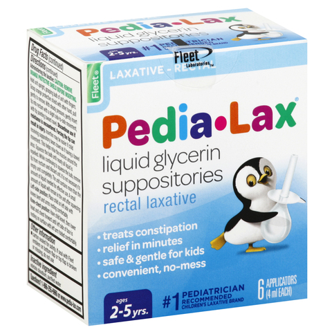 Pedia-lax Laxative, Rectal, Suppositories « Discount Drug Mart