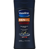 Vaseline Men's Body & Face Lotion, Non-greasy, Extra Strength, Men