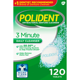 Polident Denture Cleanser, Antibacterial, Tablets