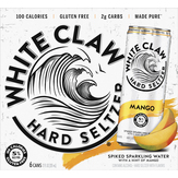 White Claw Hard Seltzer, Mango, Spiked, 6 Pack