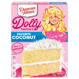 Duncan Hines New Flavored Cake Mix, Favorite Coconut, Dolly Parton's
