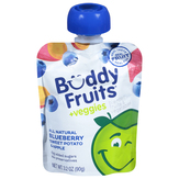 Buddy Fruits Blended Fruits & Vegetables, +veggies, Blueberry Sweet Potato & Apple