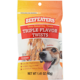 Beefeaters Dog Treats, Oven-baked, Triple Flavor Twists