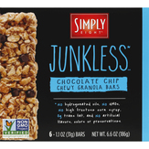 Junkless Granola Bars, Chocolate Chip, Chewy