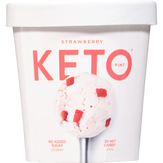 Keto Pint Ice Cream, Zero Added Sugar, Strawberry