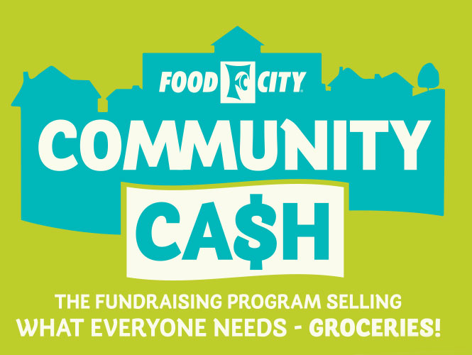 Community Cash, from your local grocery store Food City, is the fundraising program that sells the one thing that everybody needs: Groceries!