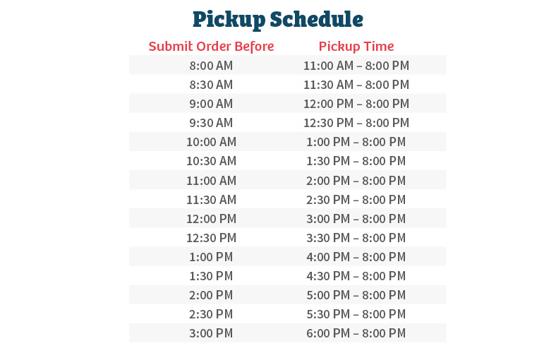 Pickup Schedules